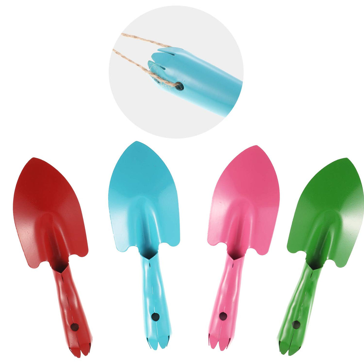 Honoson multi-color trowel set ideal for organized outdoor projects.