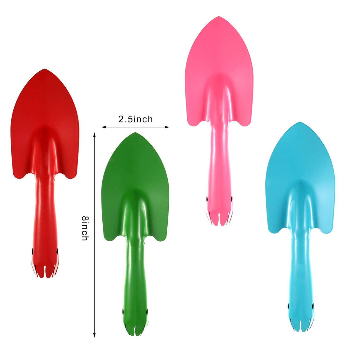 Honoson red-handled trowel set helps quick soil work and transplanting.