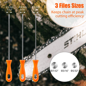 Honoson chainsaw file 3-16 focus delivers smooth sharpening results.