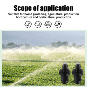Honoson garden irrigation scene shows easy plug application and tidy piping.