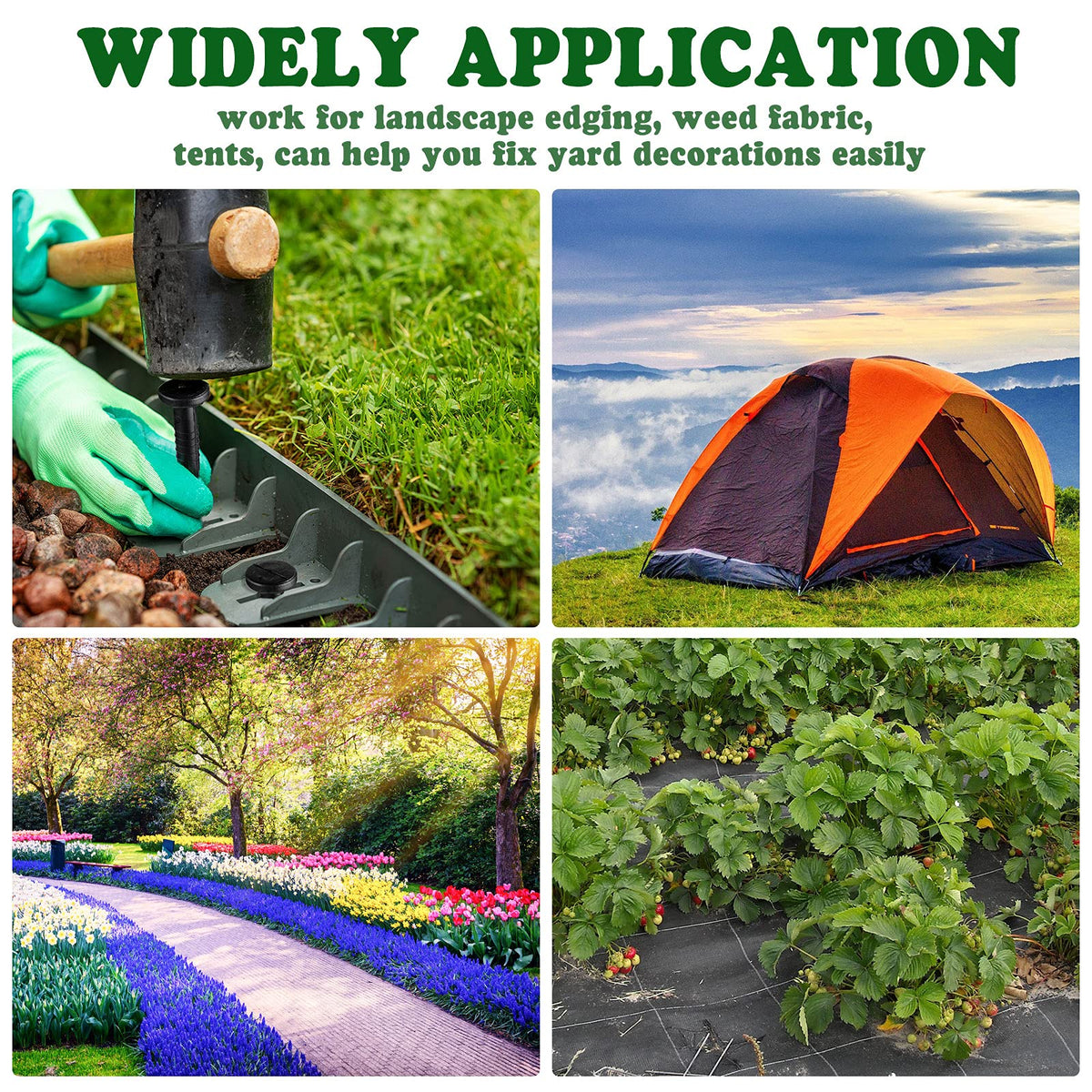 Honoson easy-install ground stakes speed up DIY landscaping setup