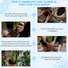 Honoson floral knife foldable blade closeup shows stainless steel precision for clean cuts