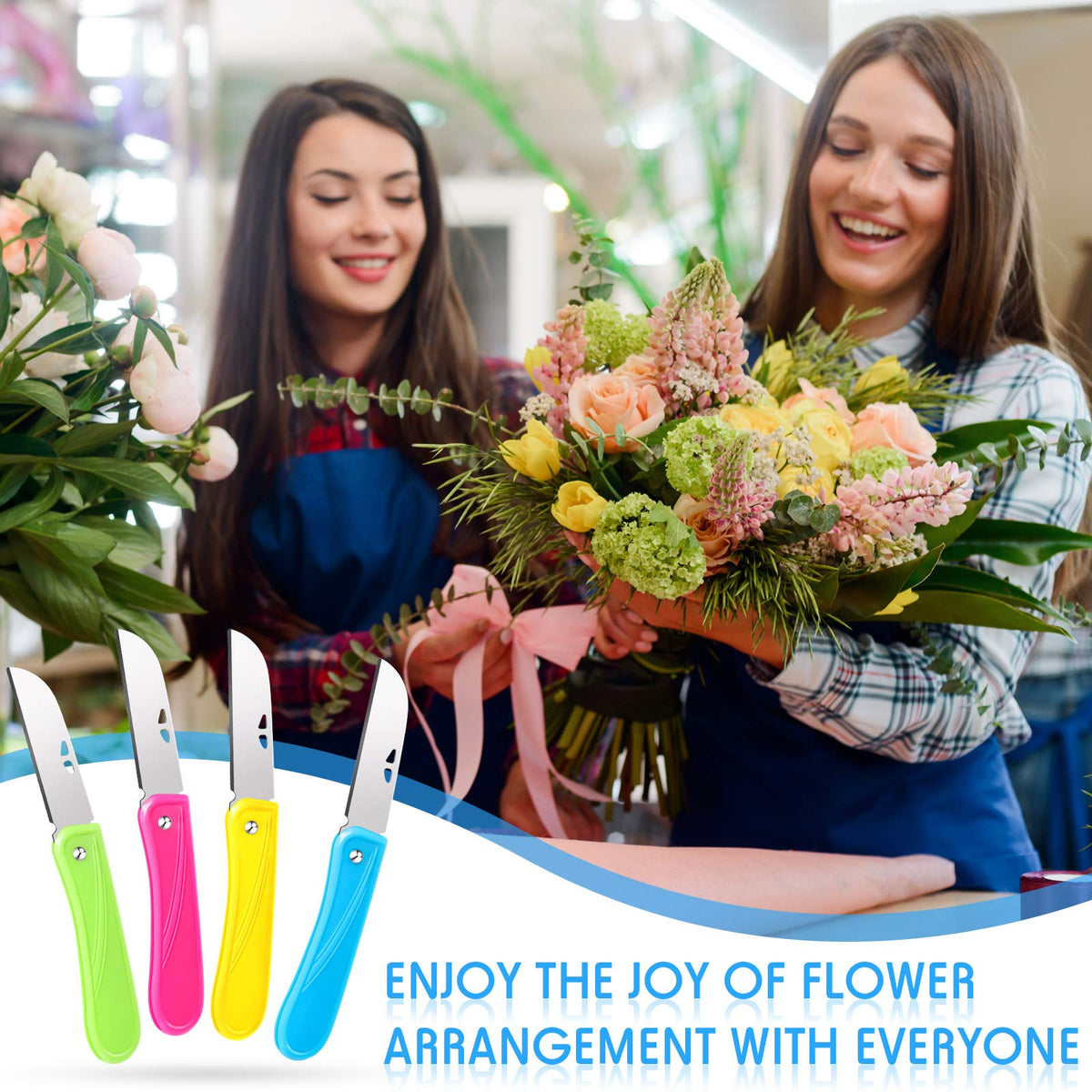 Honoson floral knife with protective cover stored easily in toolkit or bag