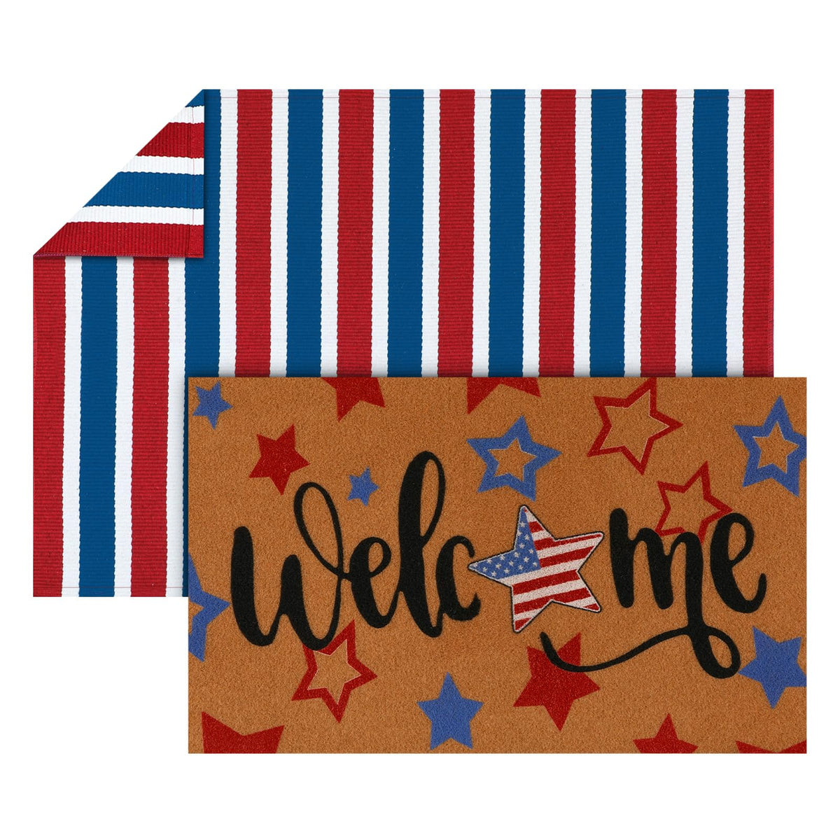 Honoson front porch decor set creates a warm, welcoming entryway.