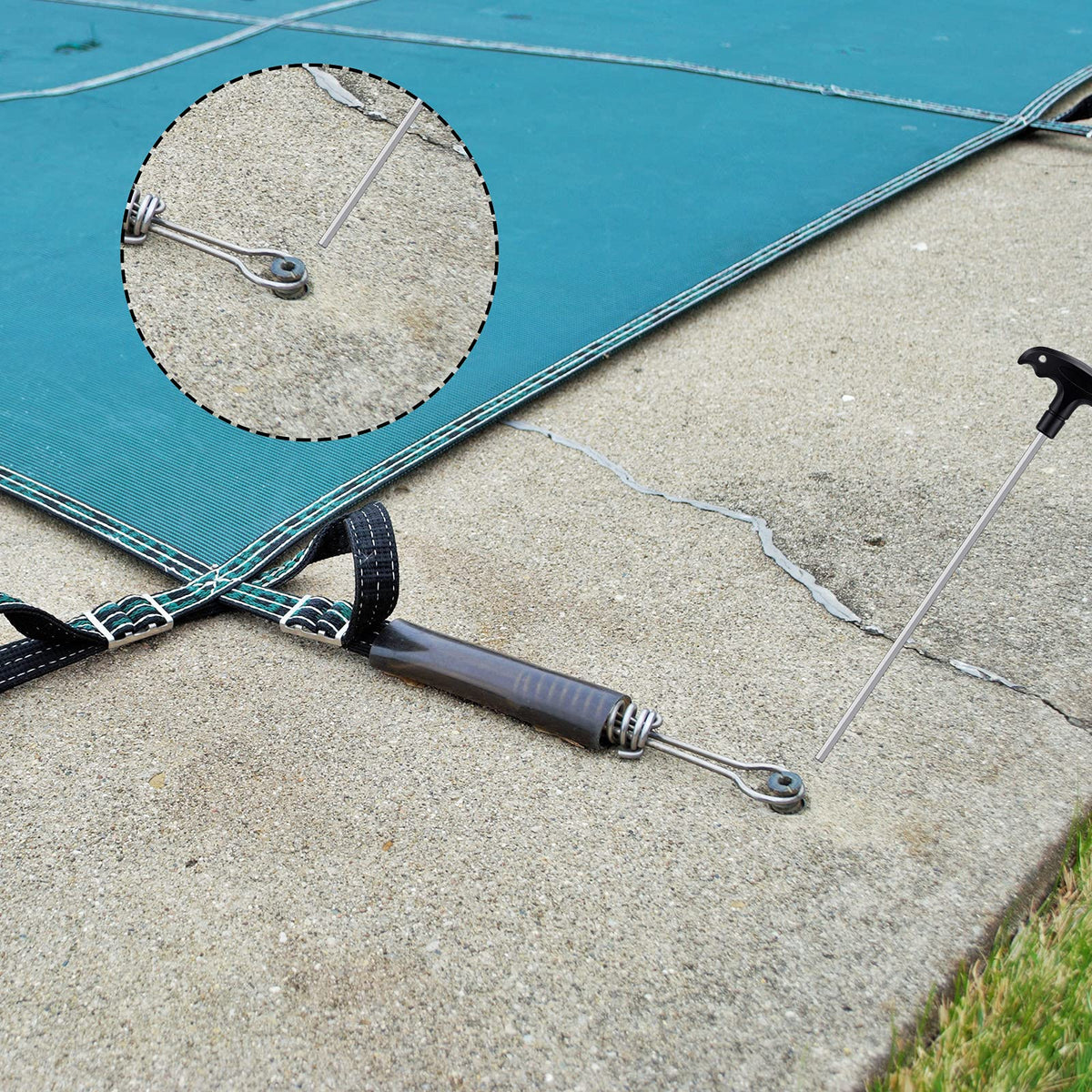 Honoson iron shaft hex key enhances reliability when tightening bolts outdoors.