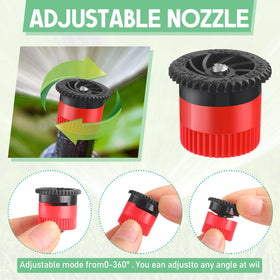 Honoson red pop-up sprinkler head for easy identification during maintenance