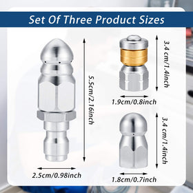 Honoson rotating flat nozzle side view, long-lasting performance at high pressure