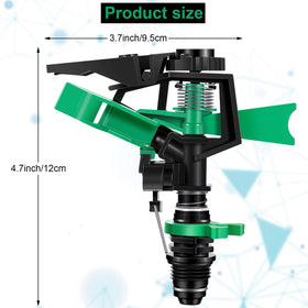 Honoson 0-360 degree adjustable pattern sprinkler head delivers full lawn coverage.