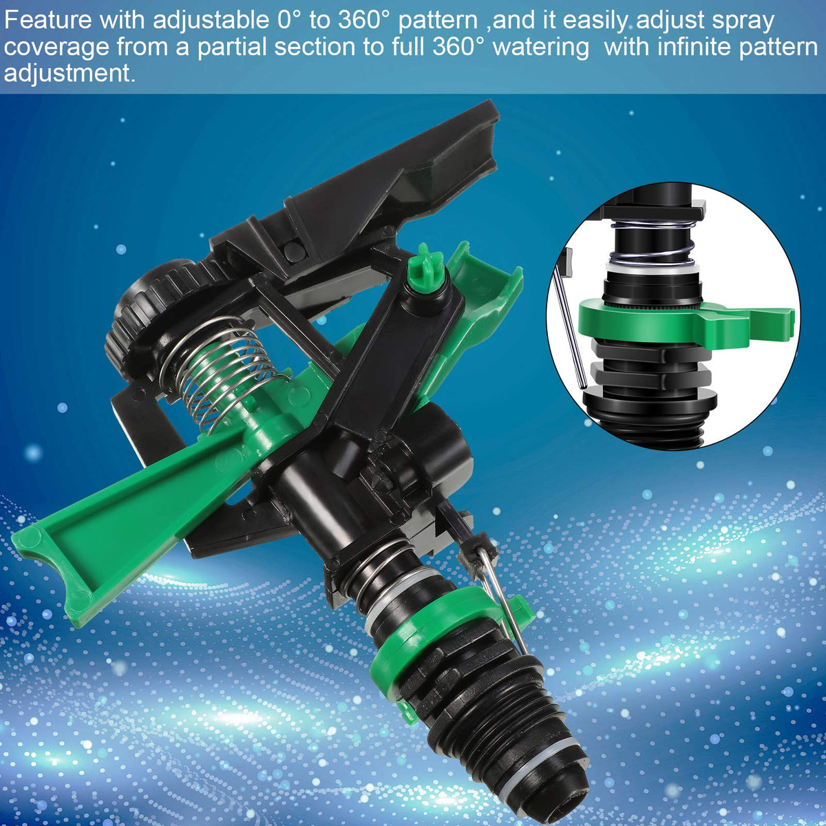 Honoson durable plastic body resists rust for outdoor use.