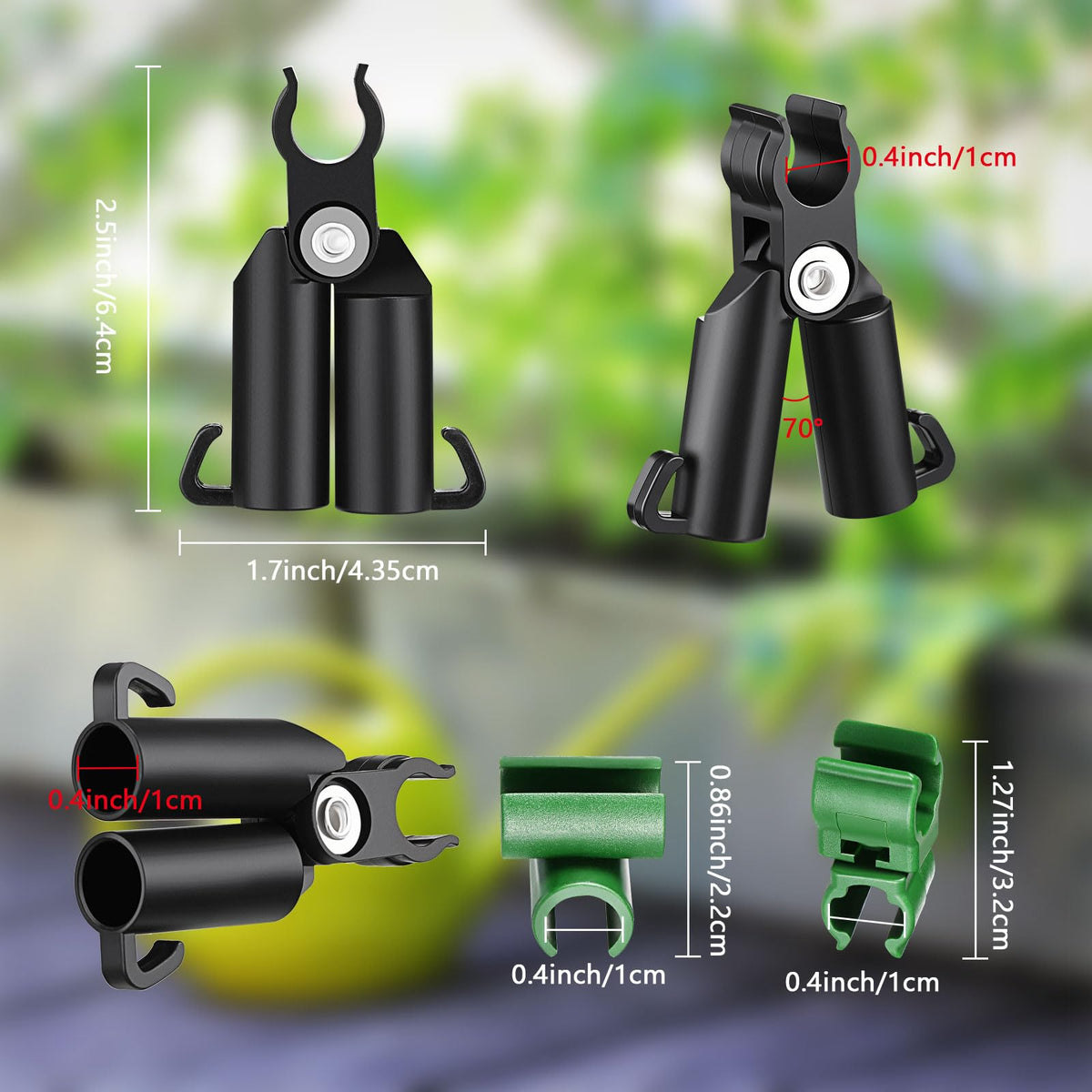 Honoson cross buckle fixing connector creates durable joints for garden supports.