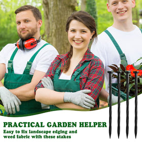 Honoson weed barrier fixation spikes keep fabrics in place during weather