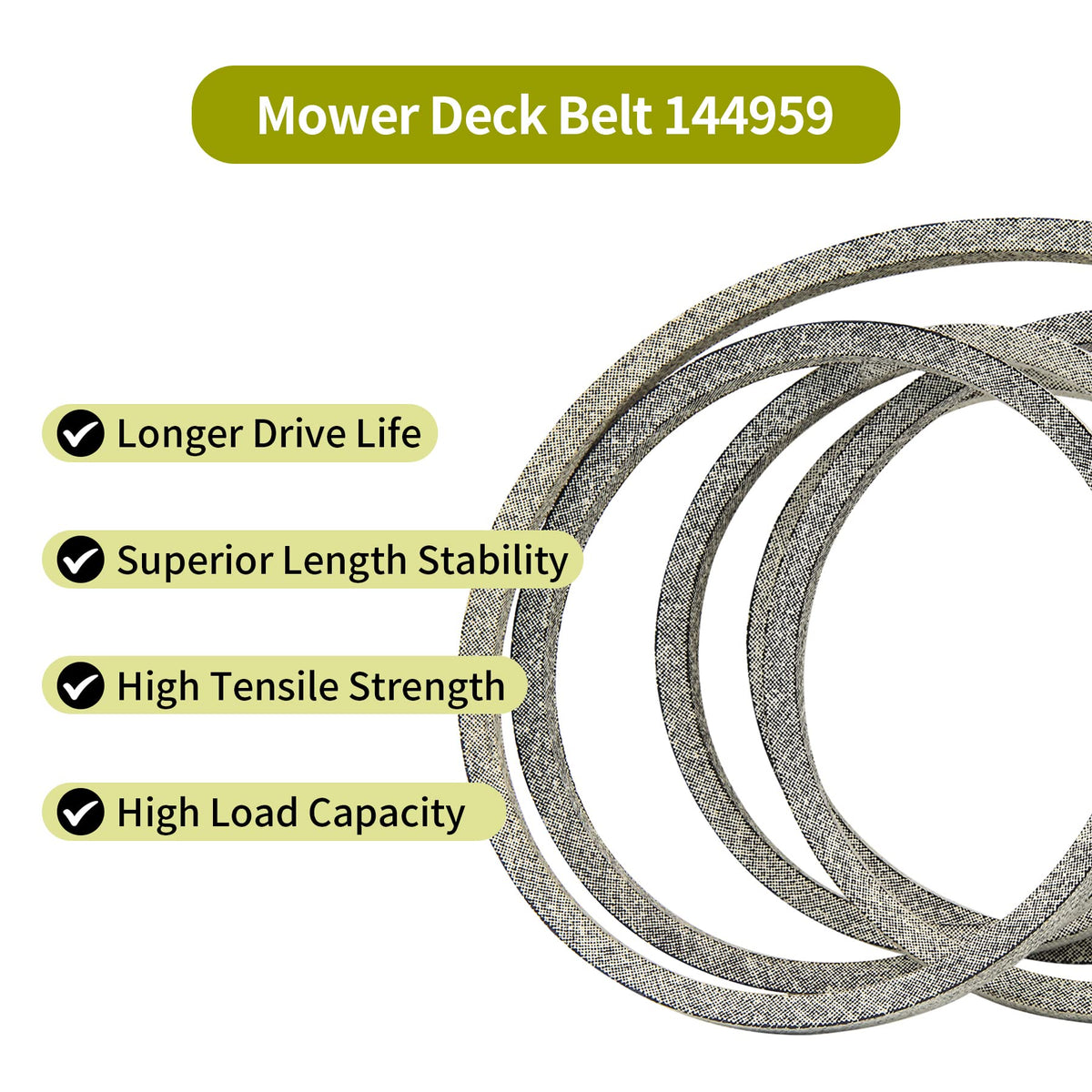 Honoyam 144959 50-inch deck compatibility graphic supports Craftsman and AYP systems