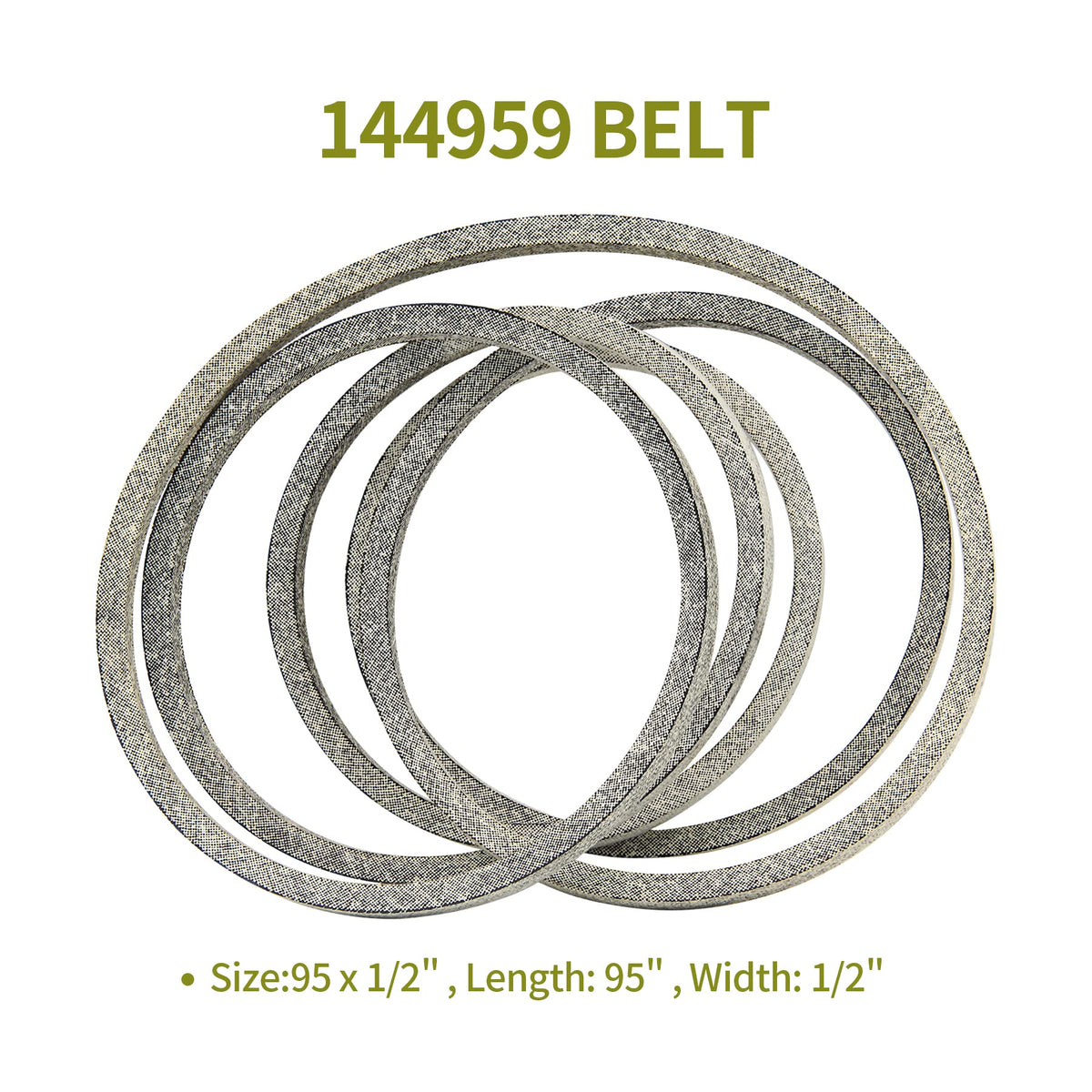 Honoyam 144959 belt packaging shows durable construction for reliable replacements