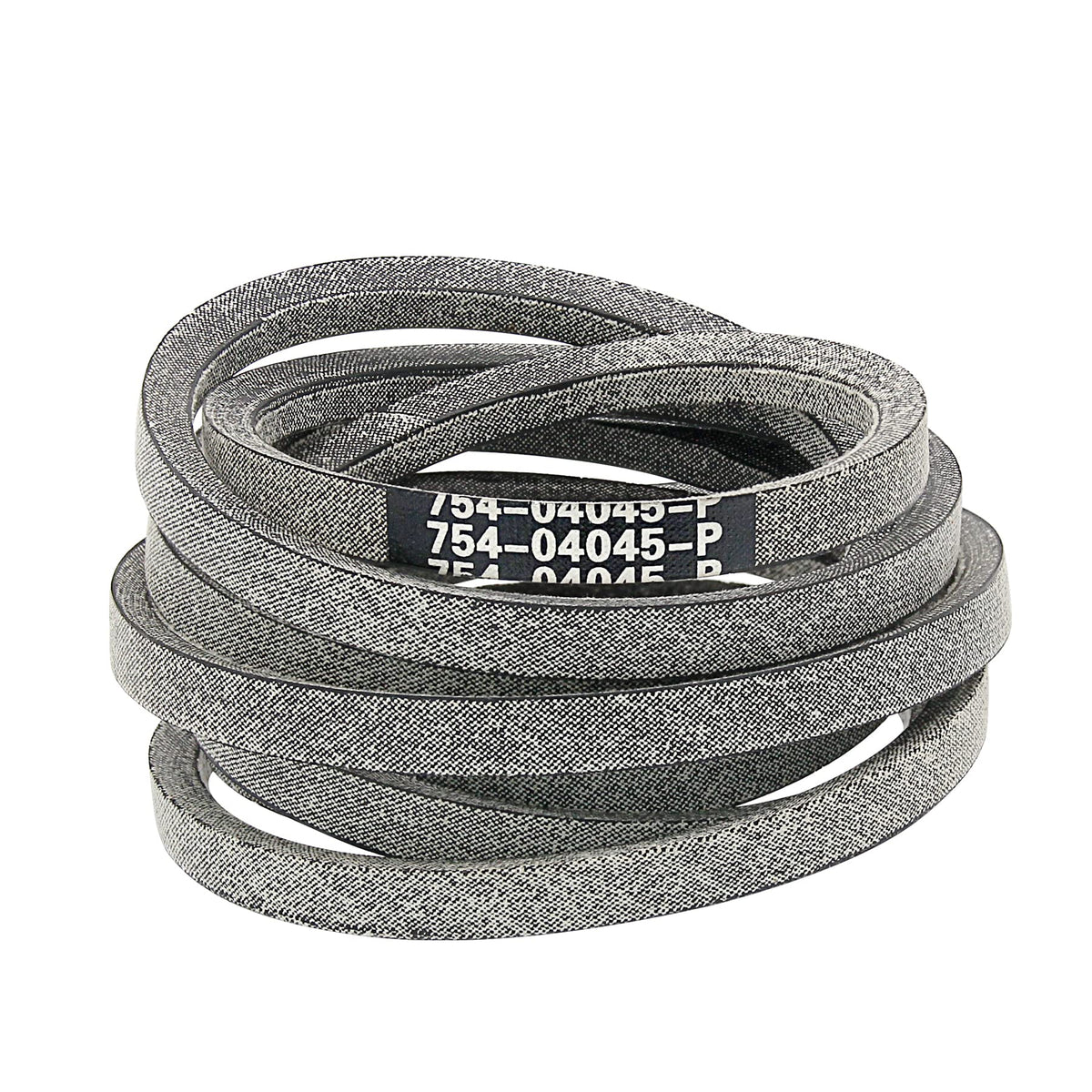 Honoyam 1/2 x 109 lawn deck belt close-up shows reinforced cords for durability.