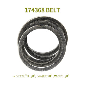 Honoyam deck belt close-up highlights reinforced fibers for longevity.