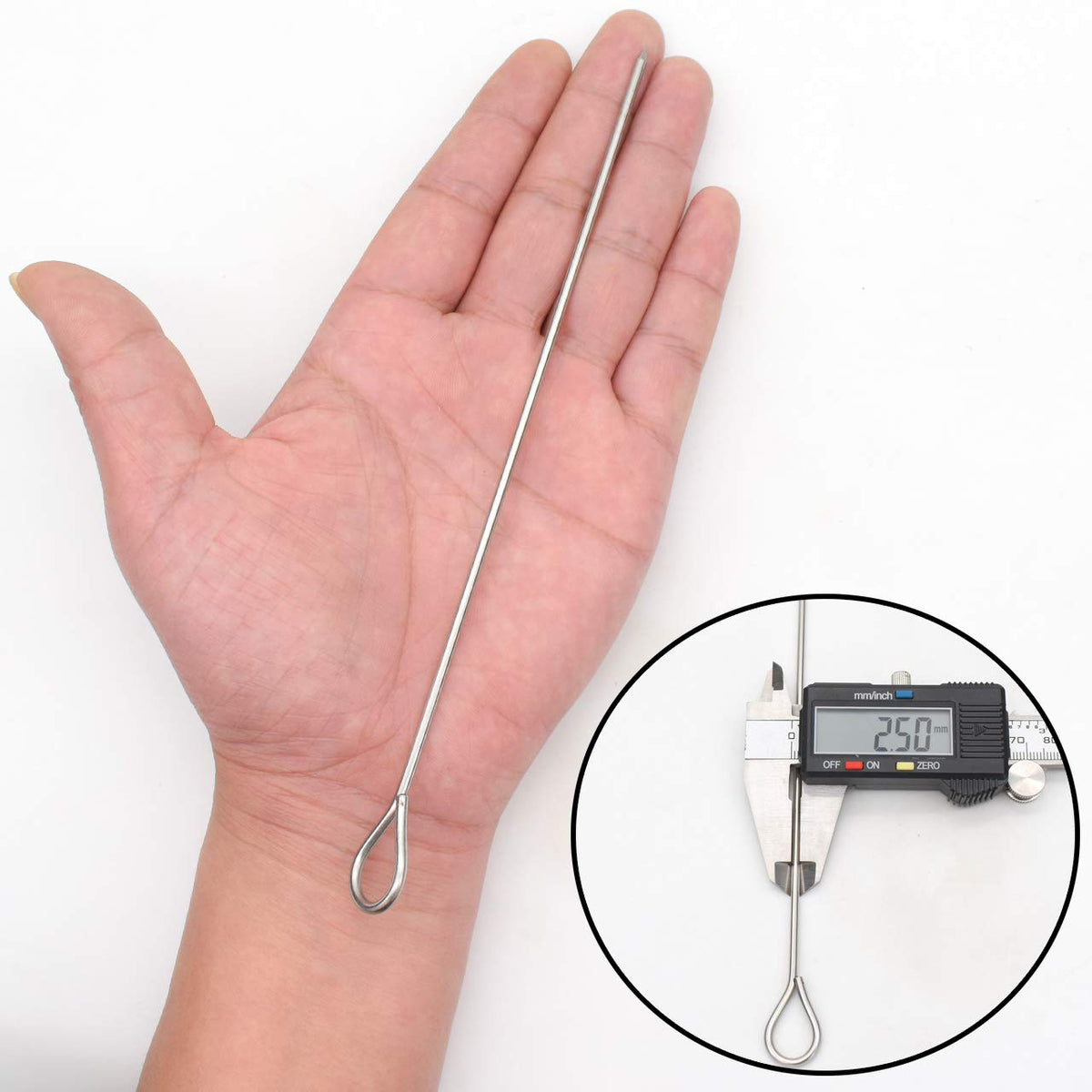 HONSHEN 8inch skewers compatible with grills, ovens and air fryers.