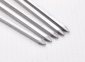 HONSHEN ring tip handles close-up on sturdy skewers.