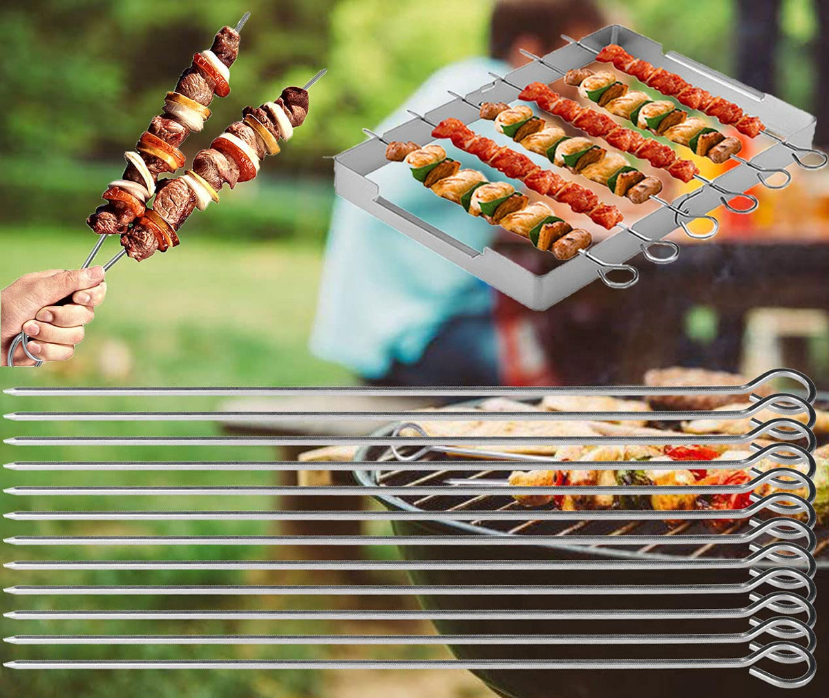 HONSHEN storage-ready skewers with hanging design.