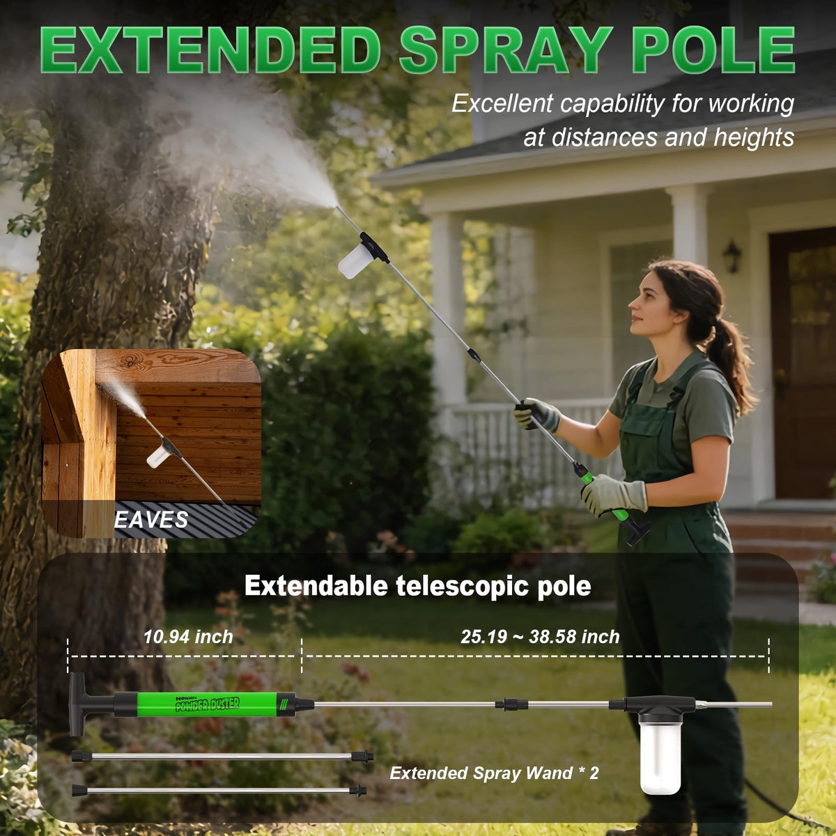 Honszex duster featuring a telescopic wand for high spots