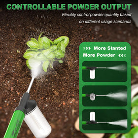 Honszex duster demonstrating controlled powder output