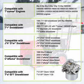 HOOAI carburetor for Tecumseh 10.5hp; supports snow blower reliability