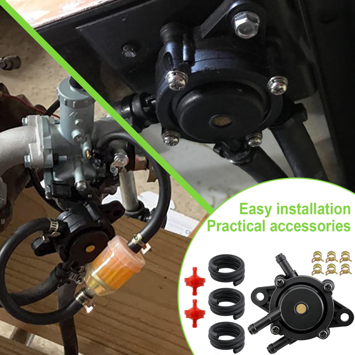 HOOAI fuel pump for Cub Cadet XT2 compatibility keeps mowing tasks steady