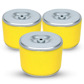 HOODELL 3-pack air filter front view for Honda GX390 engines, dust protection.