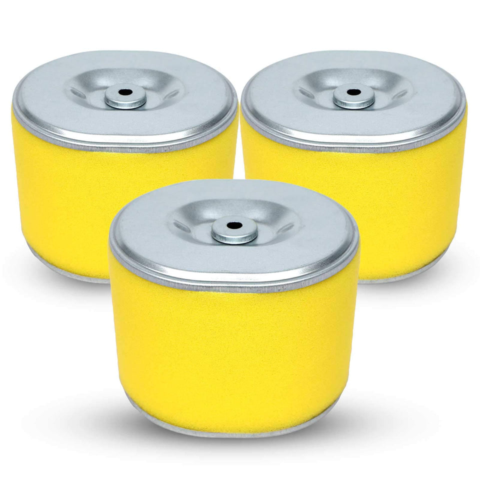 HOODELL 3-pack air filter front view for Honda GX390 engines, dust protection.