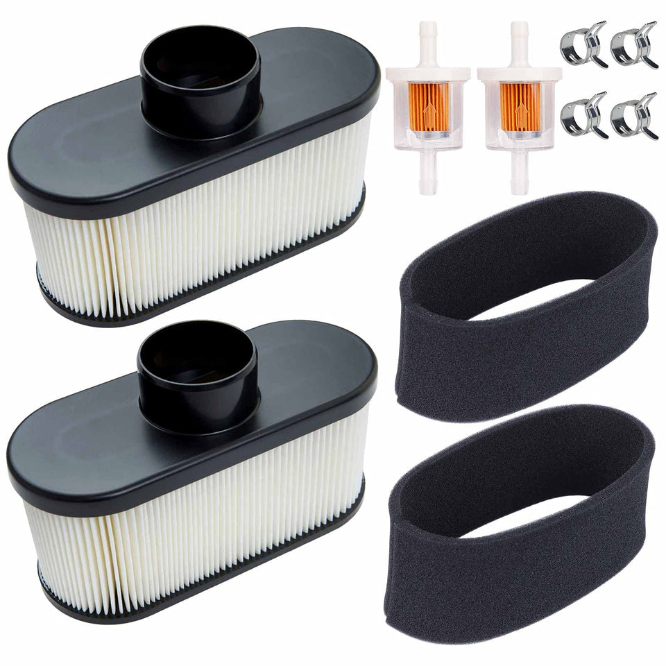 HOODELL air filter 2-pack for Kawasaki FR651V, close-up protects engine from dust