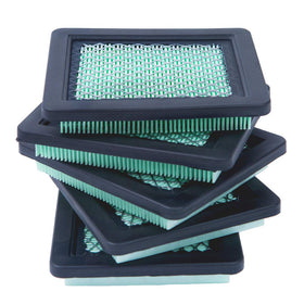 HOODELL air filter 5-pack closeup showing premium gasket for a tighter seal and better airflow