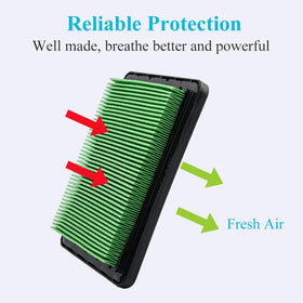 HOODELL air filter 5-pack packaging emphasizes easy storage and season-long availability