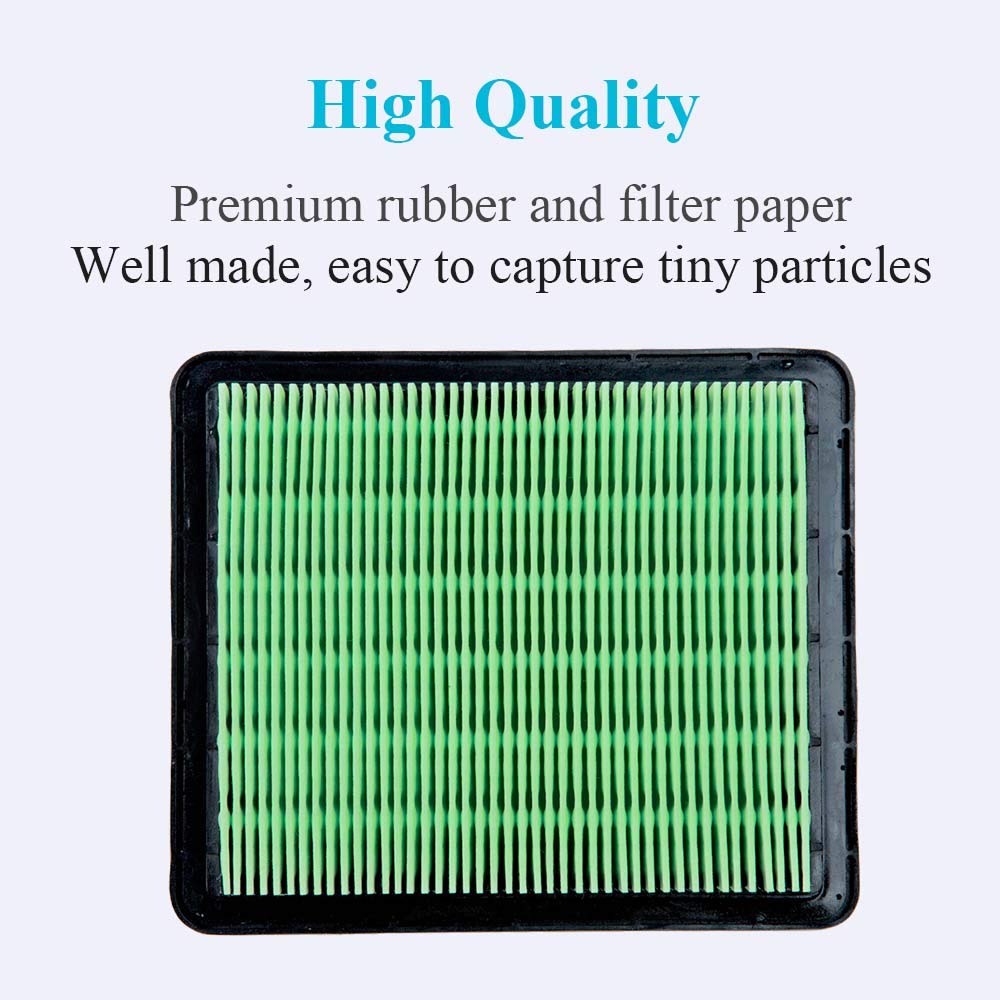 HOODELL air filter fitment close-up shows exact size and sturdy frame for reliable performance