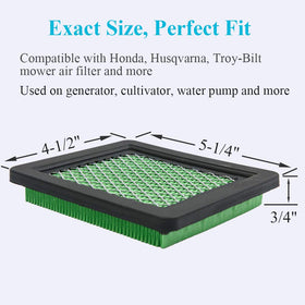 HOODELL air filter makes lawn care setup quick with easy replacement
