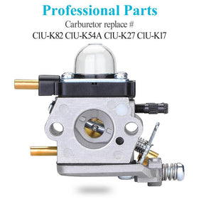 HOODELL carburetor side view showing quick rebuild compatibility.