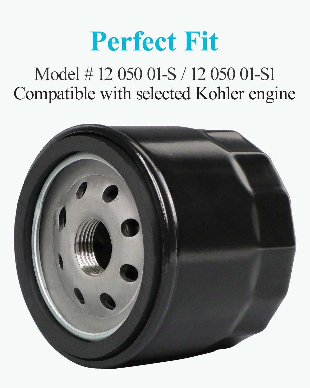 HOODELL compatibility image highlights Kohler KT-series fit for select lawn equipment.