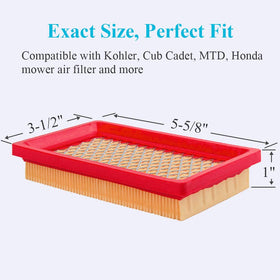 HOODELL extended-life filter media with washable prefilter and dual protection