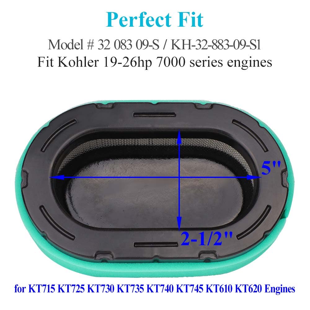 HOODELL KH-32-883-09-S1 pre-cleaner shields the air filter from debris for longer life.