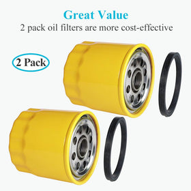 HOODELL 2-pack oil filter set for quick maintenance and backup