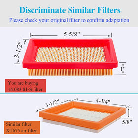 HOODELL four-filter four-precleaner pack supports routine mower maintenance