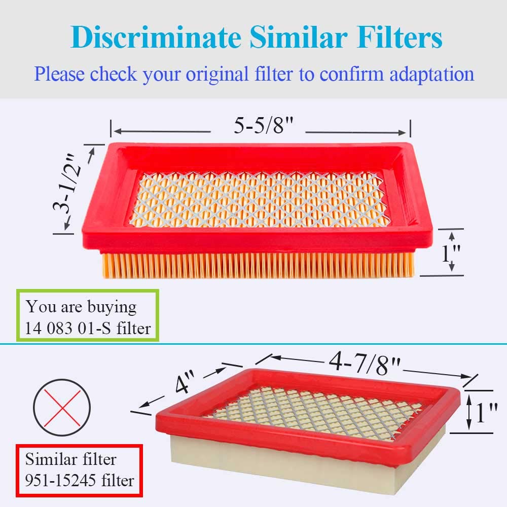 HOODELL packaged 2-pack filters ready for replacement.