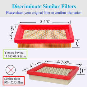 HOODELL packaged 2-pack filters ready for replacement.