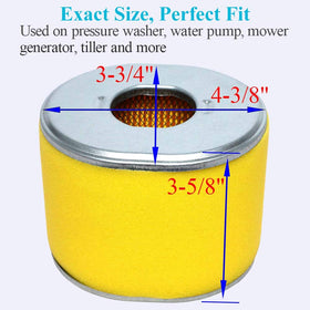 HOODELL pre-cleaner included helps extend filter life during tough jobs.