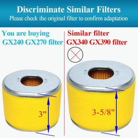 HOODELL professional-grade filter for EG3500X generators fits Honda-based engines.
