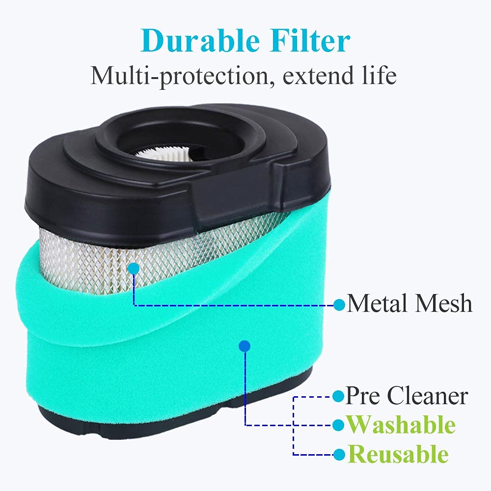 HOODELL washable pre cleaner beside filter for extended life.