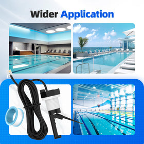 Hoodutric flow switch backed by a 12-month warranty.