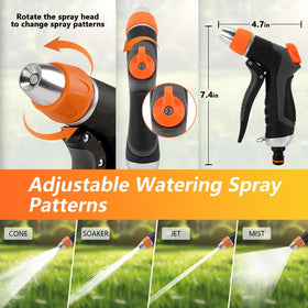 Hoofun rust-proof ABS construction keeps hoses light and durable.