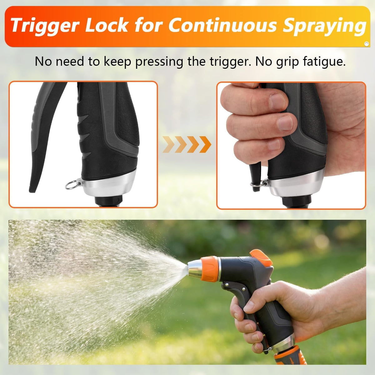 Hoofun leak-proof connections reduce drips for cleaner watering.