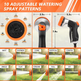 Hoofun thumb-control flow lever offers easy, fatigue-free watering.
