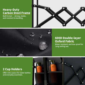 HOOPLE heavy-duty steel frame supports up to 220 lbs for groceries