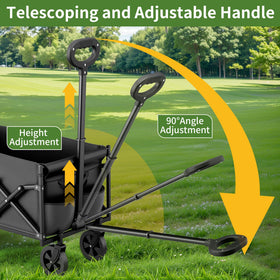 HOOPLE telescoping handle adjusts height for comfortable pulling